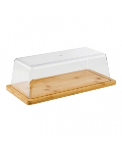 plateau à servir avec cloche 32x17cm