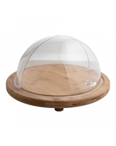 plateau à servir avec couvercle coulissant Ø38cm