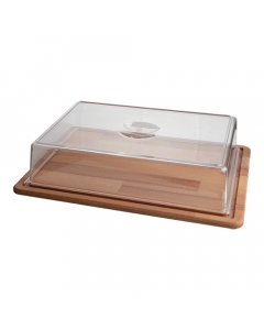 plateau à servir avec cloche 39x29cm