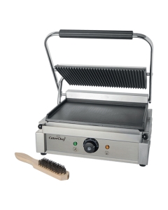 grill de contact |lisse-rainurée|